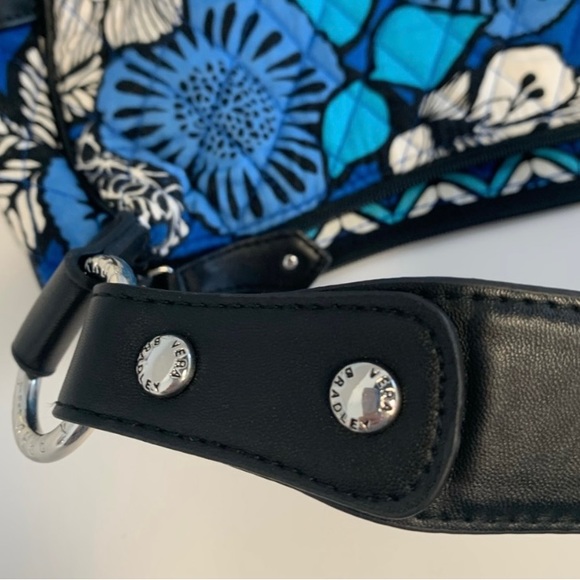 Vera Bradley Emily Satchel Purse Blue Bayou - Picture 7 of 10